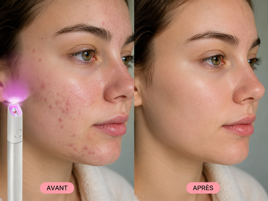Stylo Luminothérapie - Solution anti-acné rapide!